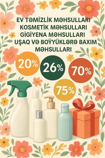 Ev və şəxsi qulluq üçün geniş məhsul seçimi: - Ev təmizliyi lalafo.az -da Ev və şəxsi qulluq üçün geniş məhsul seçimi: - Ev təmizliyi