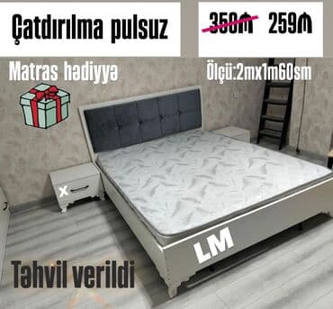 İkinəfərlik çarpayı, 2 tumba, Yeni lalafo.az -da İkinəfərlik çarpayı, 2 tumba, Yeni