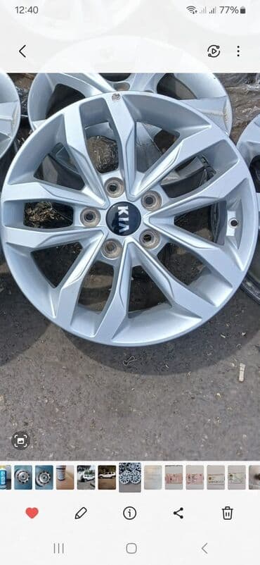 KIA orijinal yüngül lehimli disk - Marka/loqo: KIA mərkəz qapağı - lalafo.az -da KIA orijinal yüngül lehimli disk - Marka/loqo: KIA mərkəz qapağı -