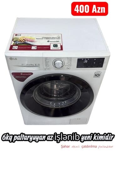 Paltaryuyan maşın LG, 6 kq, İşlənmiş, Avtomat, Pulsuz çatdırılma lalafo.az -da Paltaryuyan maşın LG, 6 kq, İşlənmiş, Avtomat, Pulsuz çatdırılma