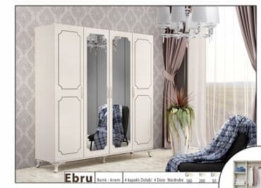 Yeni, Açılan, 4 qapılı Düz dolab, Qarderob, paltar dolabı, Türkiyə lalafo.az -da Yeni, Açılan, 4 qapılı Düz dolab, Qarderob, paltar dolabı, Türkiyə