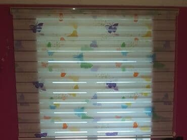 Uşaq otağı üçün zolaqlı zebra jalüz – kəpənək naxışlı - Model: zebra lalafo.az -da Uşaq otağı üçün zolaqlı zebra jalüz – kəpənək naxışlı - Model: zebra