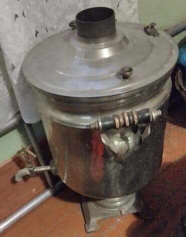 Alüminium kömür/odun sobası – samovar tipli - Material: qalın lalafo.az -da Alüminium kömür/odun sobası – samovar tipli - Material: qalın