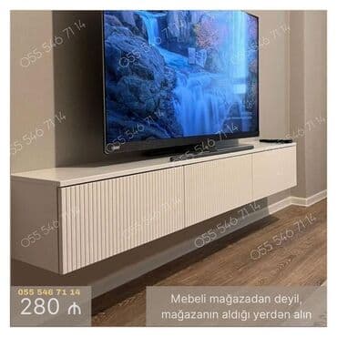 Tv stend tv alti sifarisle hazırlanır. ⚜️Rəng ve olcu seçimi var lalafo.az -da Tv stend tv alti sifarisle hazırlanır. ⚜️Rəng ve olcu seçimi var
