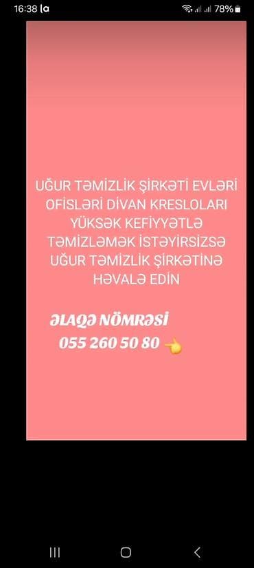 Təmizlik | Evlər | Ümumi təmizlik lalafo.az -da Təmizlik | Evlər | Ümumi təmizlik