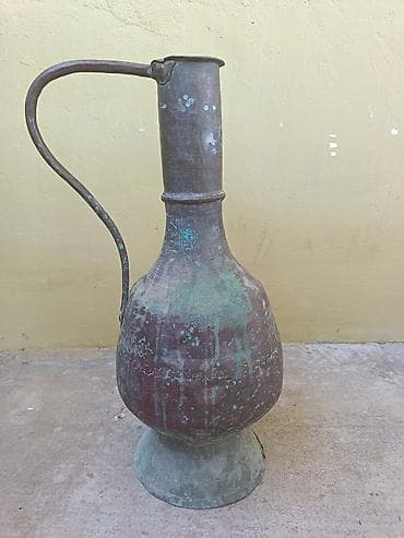 Mis suvenir – qədim üslubda su qabı (ibrik) - Material: döymə mis - lalafo.az -da Mis suvenir – qədim üslubda su qabı (ibrik) - Material: döymə mis -