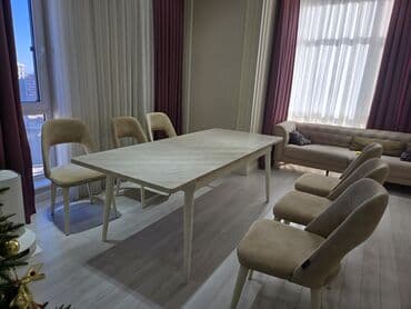Qonaq otağı üçün, İşlənmiş, Açılan, Dördbucaq masa, 6 stul lalafo.az -da Qonaq otağı üçün, İşlənmiş, Açılan, Dördbucaq masa, 6 stul