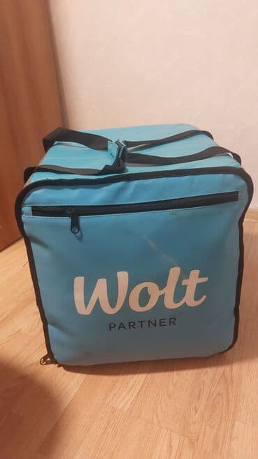 Аппараты для сахарной ваты: Wolt Partner termo çatdırılma çantası - Rəng: mavi (Wolt loqolu) - at lalafo.az — 1 Аппараты для сахарной ваты: Wolt Partner termo çatdırılma çantası - Rəng: mavi (Wolt loqolu) - — 1