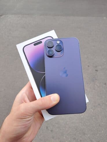 IPhone 14 Pro Max, 128 GB, Deep Purple, Simsiz şarj, Face ID, Sənədlərlə lalafo.az -da IPhone 14 Pro Max, 128 GB, Deep Purple, Simsiz şarj, Face ID, Sənədlərlə