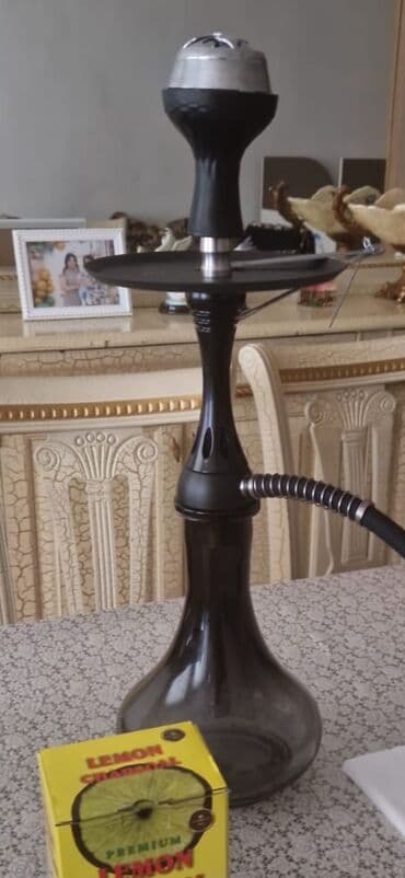 Nəfəs borulu qəlyan seti - Şüşə kolba: tünd rəngli, geniş həcmli lalafo.az -da Nəfəs borulu qəlyan seti - Şüşə kolba: tünd rəngli, geniş həcmli