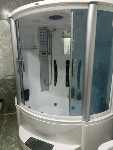 Hidromassajlı duş-kabina kombi panel ilə - Künc yerləşdirmə üçün oval lalafo.az -da Hidromassajlı duş-kabina kombi panel ilə - Künc yerləşdirmə üçün oval