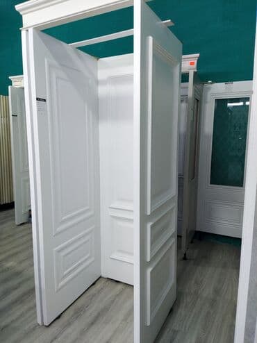 Ağ rəngli klassik interyer qapıları - Material: MDF/taxta əsaslı lalafo.az -da Ağ rəngli klassik interyer qapıları - Material: MDF/taxta əsaslı