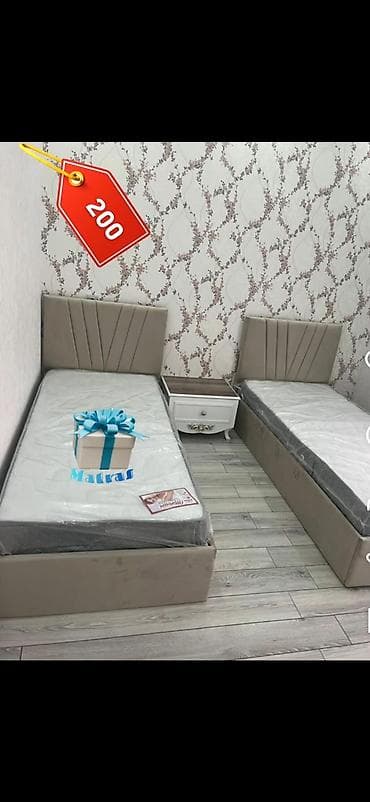 İkili tək nəfərlik çarpayı dəsti - 2 ədəd tək nəfərlik çarpayı lalafo.az -da İkili tək nəfərlik çarpayı dəsti - 2 ədəd tək nəfərlik çarpayı