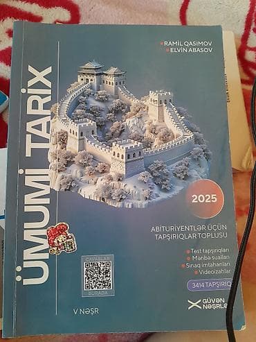 Ümumi Tarix – Abituriyentlər üçün Tapşırıqlar Toplusu (2025) lalafo.az -da Ümumi Tarix – Abituriyentlər üçün Tapşırıqlar Toplusu (2025)