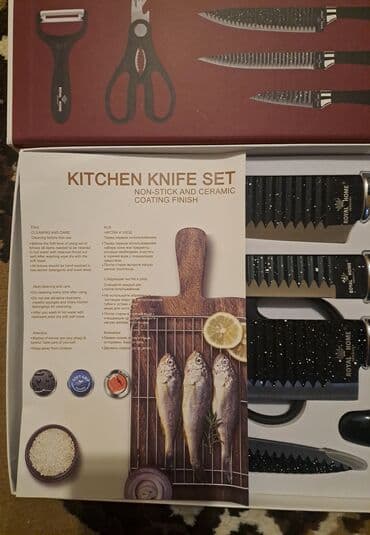 ROYAL HOME 7 Parça Bıçaq Dəsti – Non-stick və keramika örtüklü Dəstdə lalafo.az -da ROYAL HOME 7 Parça Bıçaq Dəsti – Non-stick və keramika örtüklü Dəstdə