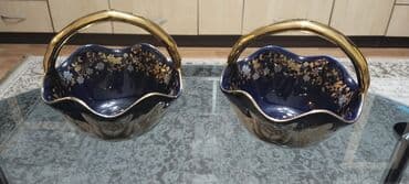 Məhsul: Dekorativ porselen səbət qablar (2 ədəd) - Material lalafo.az -da Məhsul: Dekorativ porselen səbət qablar (2 ədəd) - Material