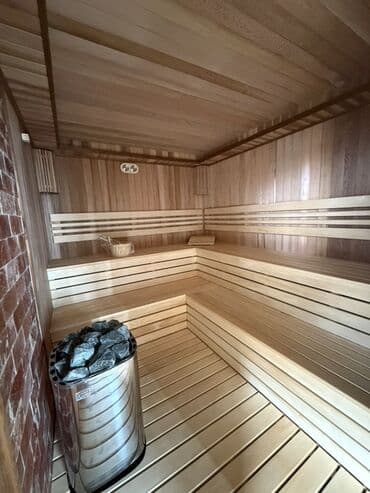 Балконы: Sauna tikintisi – ağac obşivkası və duz paneli ilə - İçlik at lalafo.az — 2 Балконы: Sauna tikintisi – ağac obşivkası və duz paneli ilə - İçlik — 2