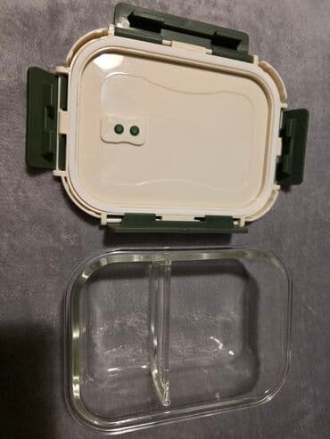 Стеклянный ланчбокс Можно использовать в микроволновке, толстое lalafo.az -da Стеклянный ланчбокс Можно использовать в микроволновке, толстое