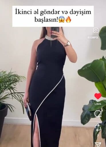 Qadınlar üçün zərif gecə/libas - Model: Uzun, bədənə oturan qara don lalafo.az -da Qadınlar üçün zərif gecə/libas - Model: Uzun, bədənə oturan qara don