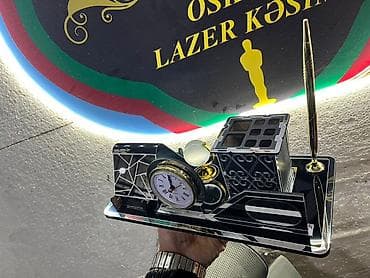 Masaüstü ofis dəsti – saatlı, qələm və karandaş tutacağı ilə - lalafo.az -da Masaüstü ofis dəsti – saatlı, qələm və karandaş tutacağı ilə -