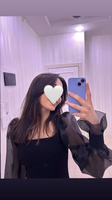 Qara don – şifon şar qol detallı - Rəng: qara - Model: kvadrat (carə) lalafo.az -da Qara don – şifon şar qol detallı - Rəng: qara - Model: kvadrat (carə)