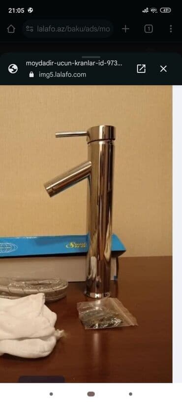 hamam tuju: Hamam və mətbəx üçün kranlar dəsti - Material: xrom örtüklü metal lalafo.az -da — 2 hamam tuju: Hamam və mətbəx üçün kranlar dəsti - Material: xrom örtüklü metal — 2