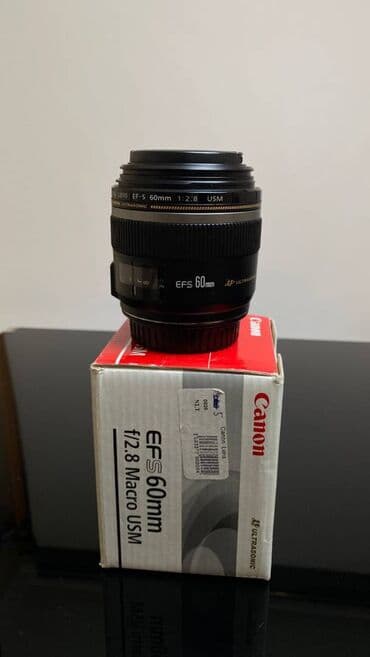 Canon EF-S 60mm f/2.8 Macro USM Ideal vezyetde teze kimi / dish lalafo.az -da Canon EF-S 60mm f/2.8 Macro USM Ideal vezyetde teze kimi / dish