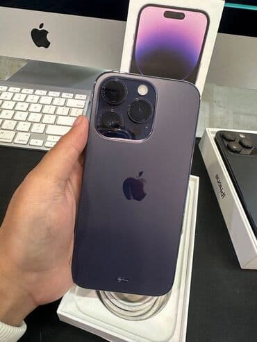IPhone 14 Pro, 256 GB, Deep Purple, Face ID lalafo.az -da IPhone 14 Pro, 256 GB, Deep Purple, Face ID