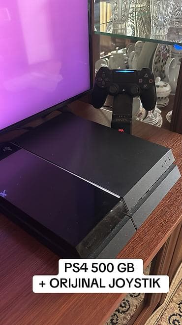 PS4 KONSOLU + ORIJINAL JOYSTIK lalafo.az -da PS4 KONSOLU + ORIJINAL JOYSTIK