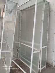 ПО для бизнеса: Şüşə vitrin stendləri - Material: ağ rəngli metal karkas və temperli at lalafo.az — 2 ПО для бизнеса: Şüşə vitrin stendləri - Material: ağ rəngli metal karkas və temperli — 2