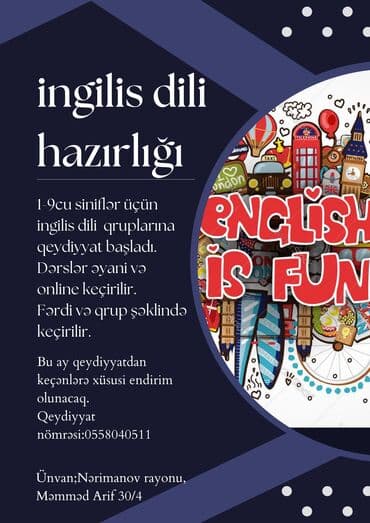 Xarici dil kursu, İngilis dili, Böyüklər üçün, Uşaqlar üçün, Abituriyentlər üçün, Danışıq klubu lalafo.az -da Xarici dil kursu, İngilis dili, Böyüklər üçün, Uşaqlar üçün, Abituriyentlər üçün, Danışıq klubu