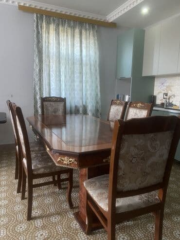 Qonaq otağı üçün, İşlənmiş, Açılmayan, Oval masa, 6 stul lalafo.az -da Qonaq otağı üçün, İşlənmiş, Açılmayan, Oval masa, 6 stul
