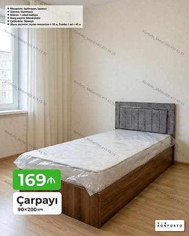 Çarpayı – 90×200 sm ölçü - Mexanizm: açılmayan, bazasız - Sıyırma lalafo.az -da Çarpayı – 90×200 sm ölçü - Mexanizm: açılmayan, bazasız - Sıyırma