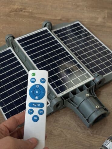 Günəş enerjisi ilə işləyən, pult vasitəsilə idarə olunan 200 watt işıq lalafo.az -da Günəş enerjisi ilə işləyən, pult vasitəsilə idarə olunan 200 watt işıq