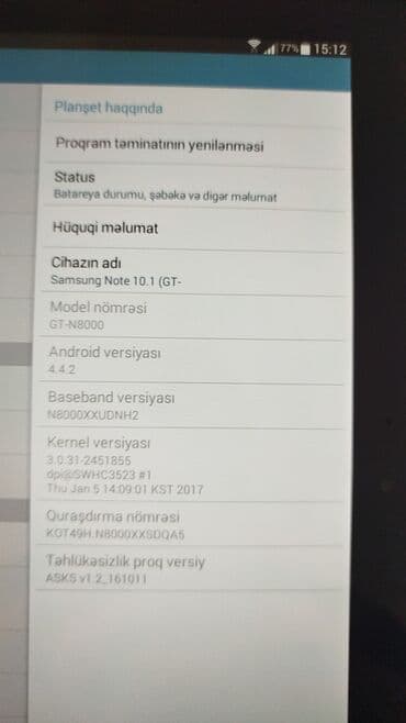 Samsung: Samsung Galaxy Note 10.1 planşet (model: GT-N8000) endirim olunacaq at lalafo.az — 2 Samsung: Samsung Galaxy Note 10.1 planşet (model: GT-N8000) endirim olunacaq — 2