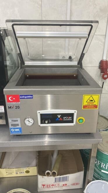 Упаковочные аппараты: Türkiyə istehsalı Oztiryakiler markalı vakuum aparatı (model: MV 20) at lalafo.az — 1 Упаковочные аппараты: Türkiyə istehsalı Oztiryakiler markalı vakuum aparatı (model: MV 20) — 1