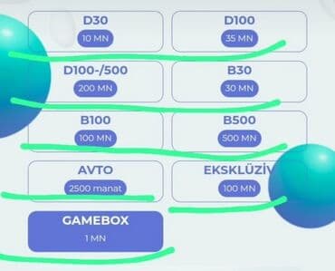 Xidmət: GameBox və müxtəlif paketlər üzrə gəlir proqramları Təklif lalafo.az -da Xidmət: GameBox və müxtəlif paketlər üzrə gəlir proqramları Təklif