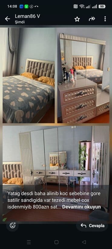 Yatag desdi baha alinib koc sebebine gore satilir sandigida var tezedi lalafo.az -da Yatag desdi baha alinib koc sebebine gore satilir sandigida var tezedi