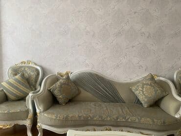 İşlənmiş, Klassik divan, 2 kreslo, Bazasız, Açılmayan lalafo.az -da İşlənmiş, Klassik divan, 2 kreslo, Bazasız, Açılmayan