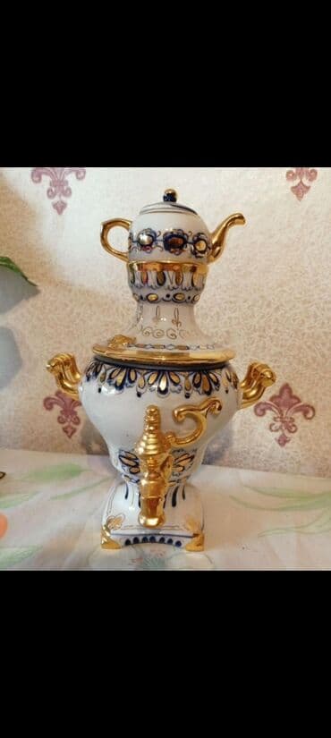 Старинный сомавар ссср фарфор 1956 год lalafo.az -da Старинный сомавар ссср фарфор 1956 год