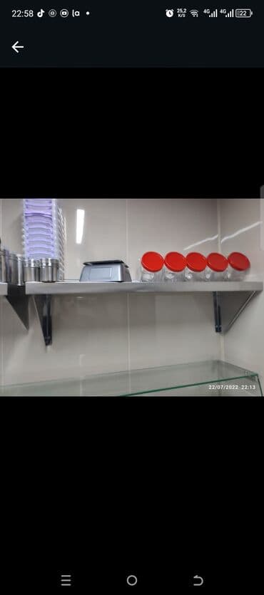 Nerjaveykalar: Paslanmayan metaldan hazırlanmış, divara bərkidilən rəflər. Mətbəx lalafo.az -da — 9 Nerjaveykalar: Paslanmayan metaldan hazırlanmış, divara bərkidilən rəflər. Mətbəx — 9