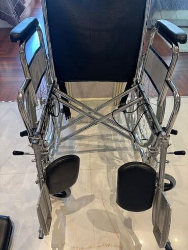 Tibbi maskalar: Tualet funksiyalı əlil arabası - Çərçivə: parlaq xrom-metall lalafo.az -da — 4 Tibbi maskalar: Tualet funksiyalı əlil arabası - Çərçivə: parlaq xrom-metall — 4