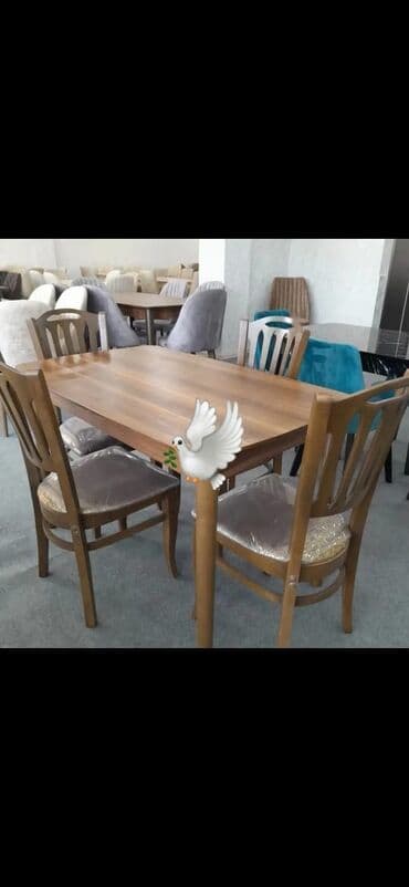 Mətbəx üçün, Yeni, Dördbucaq masa, 4 stul lalafo.az -da Mətbəx üçün, Yeni, Dördbucaq masa, 4 stul