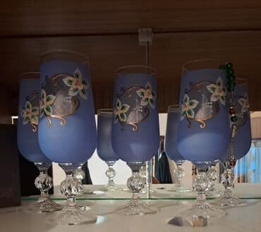 Qədəhlər, rəng - Göy, Şüşə, 6 ədədli dəst lalafo.az -da Qədəhlər, rəng - Göy, Şüşə, 6 ədədli dəst