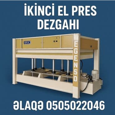 EGEN 50 pres dəzgahı - Tip: Hidravlik pres dəzgahı - Marka/model lalafo.az -da EGEN 50 pres dəzgahı - Tip: Hidravlik pres dəzgahı - Marka/model