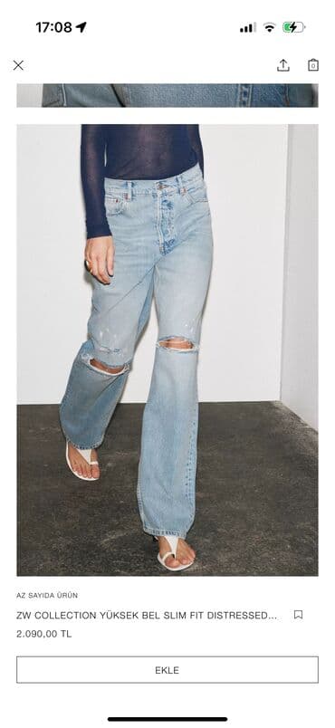 Cinslər, Zara, S, rəng - Göy lalafo.az -da Cinslər, Zara, S, rəng - Göy