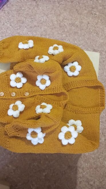 Əl işi uşaq kardiqanları - Material: yumşaq akril/yun qarışımı iplik lalafo.az -da Əl işi uşaq kardiqanları - Material: yumşaq akril/yun qarışımı iplik