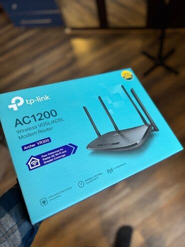 TP-Link Archer VR300 (AC1200) – VDSL/ADSL Wi-Fi Modem Router Az lalafo.az -da TP-Link Archer VR300 (AC1200) – VDSL/ADSL Wi-Fi Modem Router Az