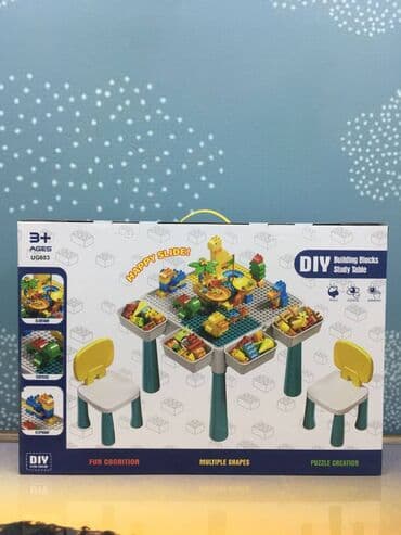 🧩 Oyun Masası Konstruktoru – 210 detal Uşaqlar üçün əyləncəli lalafo.az -da 🧩 Oyun Masası Konstruktoru – 210 detal Uşaqlar üçün əyləncəli