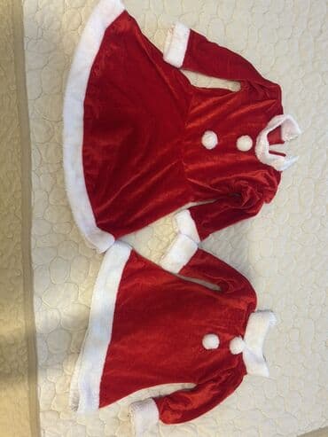 Uşaq üçün Yeni il temalı qırmızı paltar dəsti - Model: Santa/Kar Qızı lalafo.az -da Uşaq üçün Yeni il temalı qırmızı paltar dəsti - Model: Santa/Kar Qızı